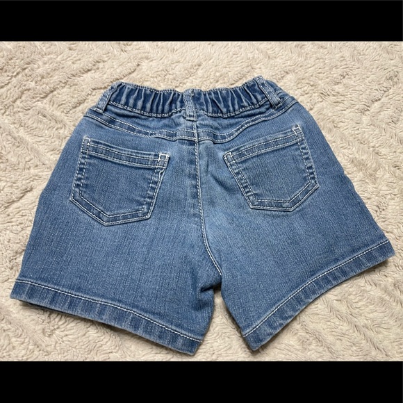 Carters 12 month denim shorts with snap button closure. - Picture 2 of 2